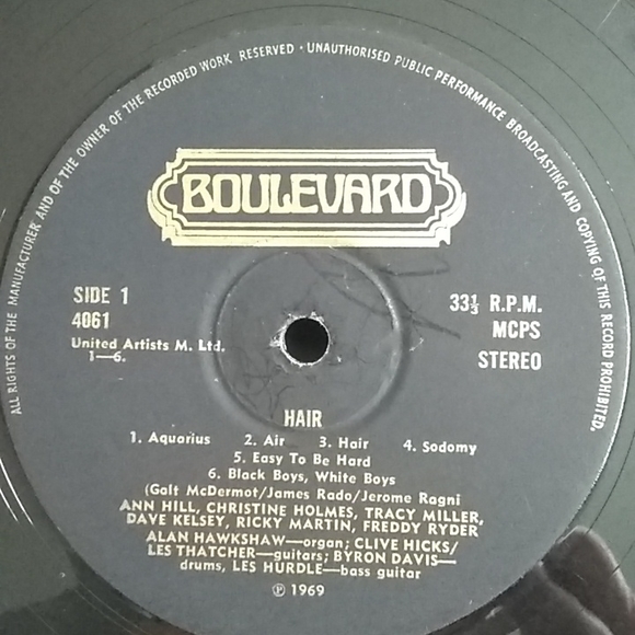 Hair - The Graham Walker Sound LP - Picture 3 of 4